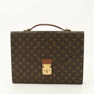 Louis Vuitton Monogram Leather Porte Document Bandouliere leather briefcase